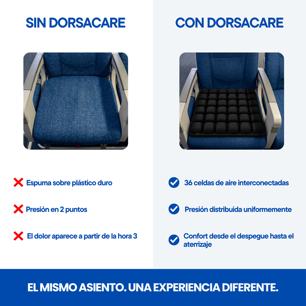 El Cojín VuelAir - DorsaCare
